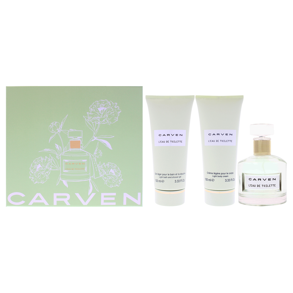 LEau De Toilette by Carven Women 3 Pc Gift Set